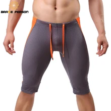 Brave person мужские пляжные шорты сетчатые дышащие до колен колготки шорты пляжная одежда шорты мужские трусы