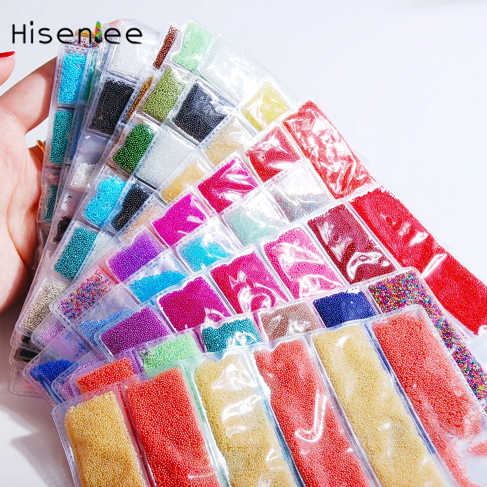 

High quality fashion colorful elf design charm mini glass beads popular caviar style rhinestone DIY nail decoration accessories