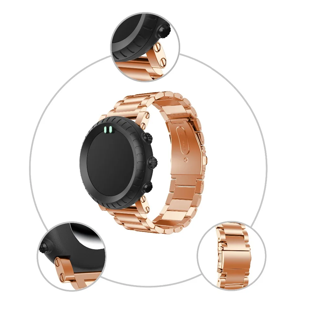 Браслет из нержавеющей стали ремешок для Suunto Core watch Band смарт часы Регулируемый сменный ремешок аксессуары для браслета