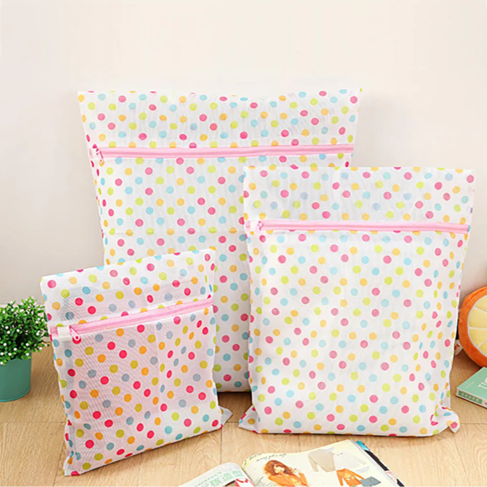 متعدد الألوان شبكة الغسيل غسالة السفر صندوق تخزين ملابس صافي البريدي حقيبة ل غسل الجورب البرازيلي و الملابس الداخلية L528