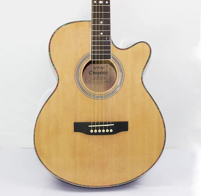 High quality guitars 41 inch high quality Acoustic Guitar Rosewood Fingerboard guitarra with guitar strings