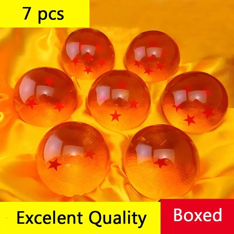 Popular Boxed Acrylic 1set 35mm Dragon Ball Z New In Box 7 Stars Crystal Balls Set of 7 pcs