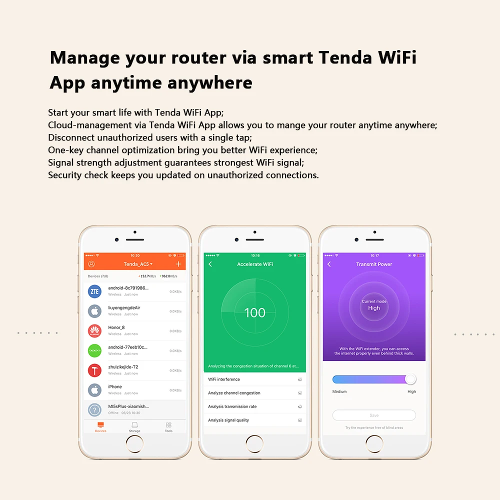 Tenda AC5 беспроводной маршрутизатор 5dBi антенны Wi Fi ретранслятор 2 4 ГГц 5