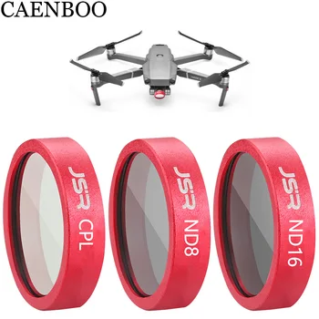 

CAENBOO Drone Camera Neutral Density ND8+ND16+CPL Polar Filter Set 3in1 Glass For DJI Mavic 2 Zoom Gimbal Protector Accessories