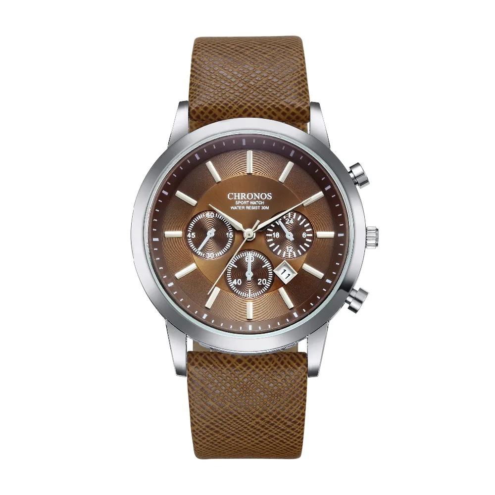 CHRONOS Watch Men Sport Wrist Watch Mens Watches Top Brand Luxury Men's Watch Clock relogio masculino erkek kol saati