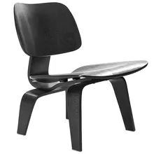 Литой золы фанерный стул для отдыха с деревянными ножками черного цвета для мебели для гостиной, деревянный акцентный деревянный стул