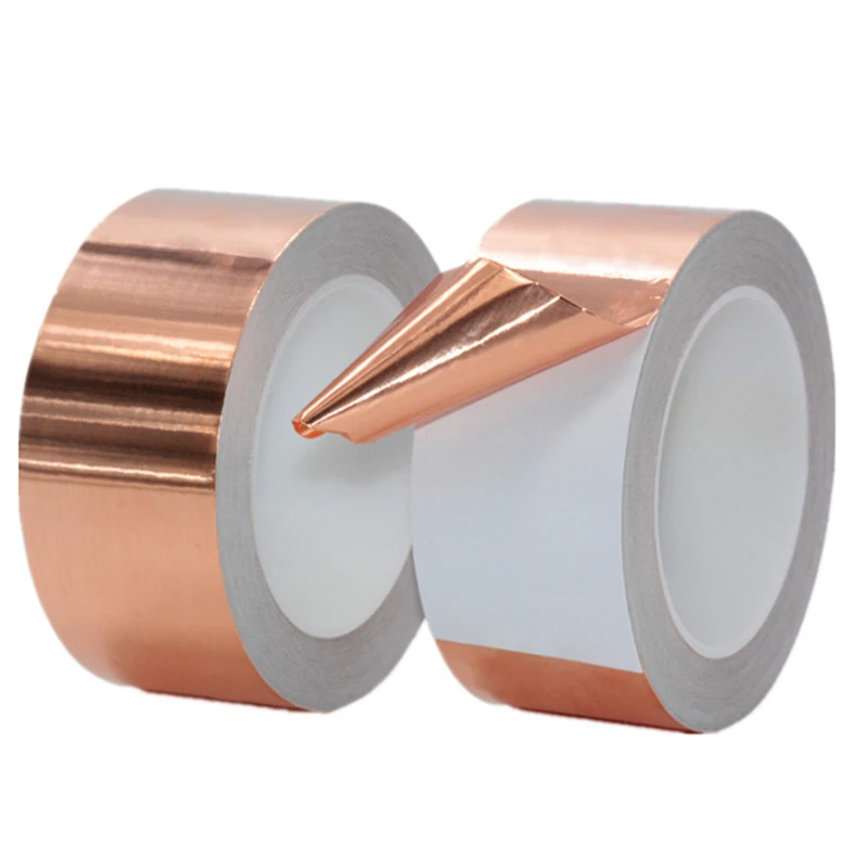 

20M electrical tape Adhesive EMI Shielding Heat Resist Tape Width 5/6/8/10/12/15mm Single Side Conductive Copper Foil Tape New