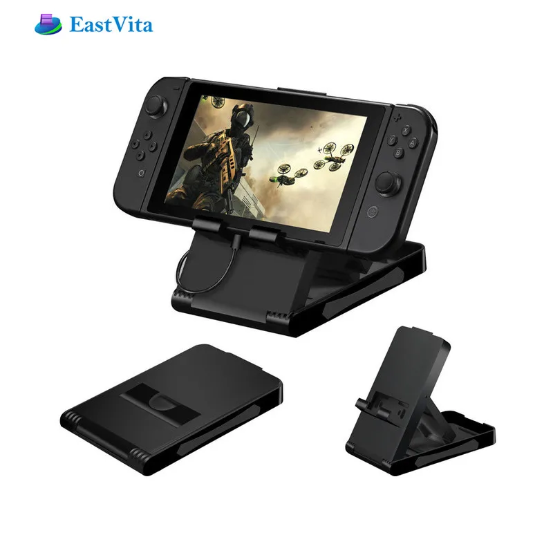 

EastVita Universal Playstand Desktop Stand For Nintend Switch NS Game Console Holder Adjustable Angle Foldable Base Bracket r20
