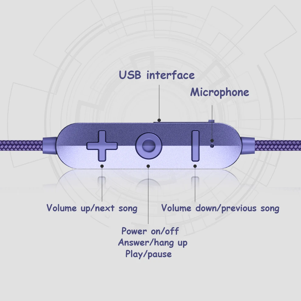 M62 спортивные bluetooth наушники беспроводные с шейным ремешком свободные руки