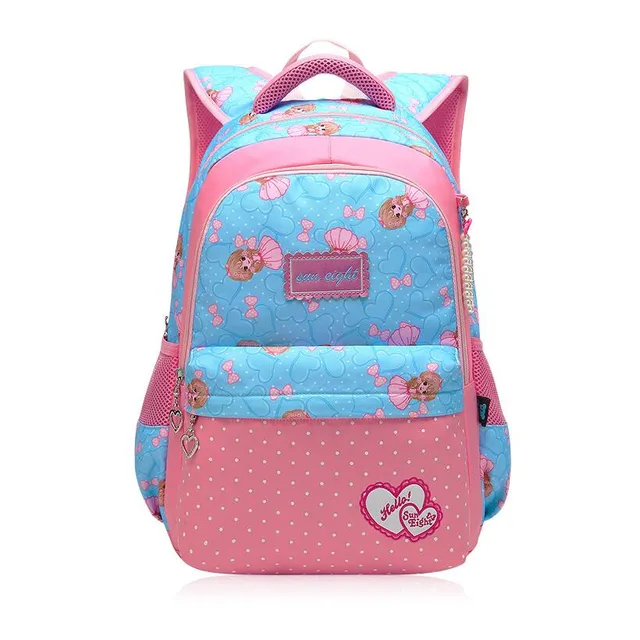 Buy school bags for girls royal blue waterproof fabric