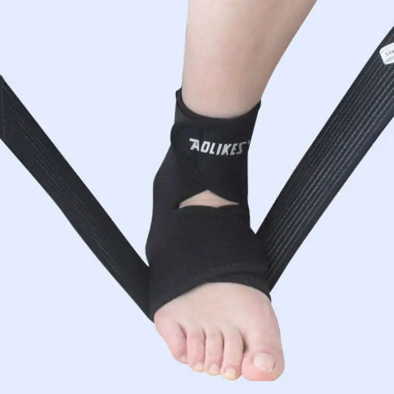 

Adult Ankle Braces Black Ankle Support Brace Ankle Pad for Football Climbing Sports 1pcs
