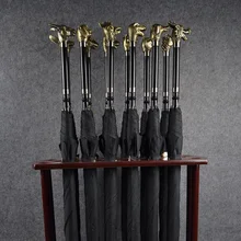 Бронзовый Зодиак черный длинный меч зонтик бизнес мужской офис многофункциональный домашний интерьер Металл изысканные ремесла подарок сувенир