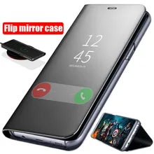 Роскошный зеркальный флип стоя чехол для Xiaomi Redmi Note 7 6 iPad Pro Кожаный чехол Чехол для Xiaomi mi9 8se Poco F1 аксессуаров для мобильных телефонов