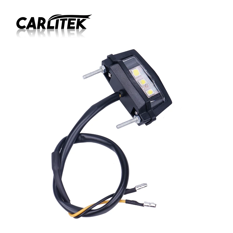 CARLitek мотоцикл номерной знак светодиодный номер света водонепроницаемый 3 Led Мини