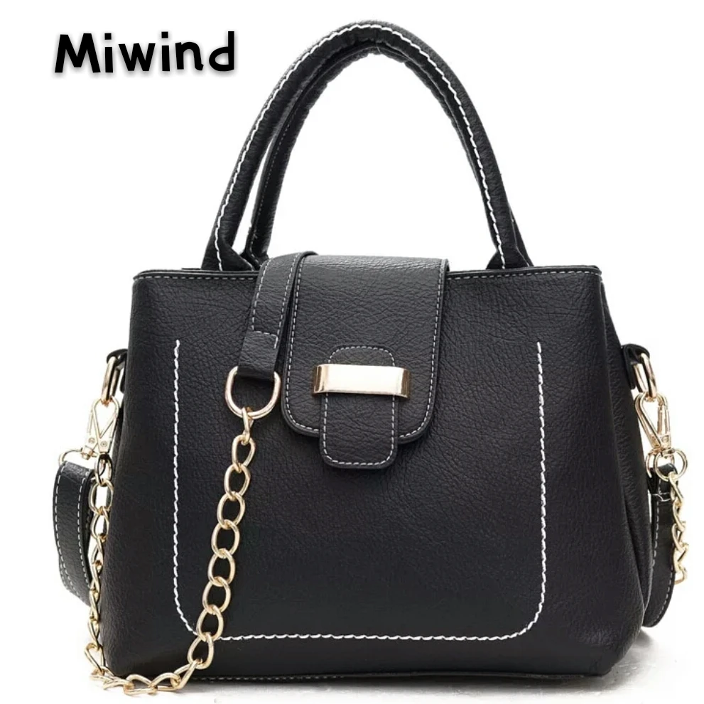 MIWIND Winter Luxury Brand Women Bucket Bag 2018 Ladies Designer Top Handle Strap Shoulder ...