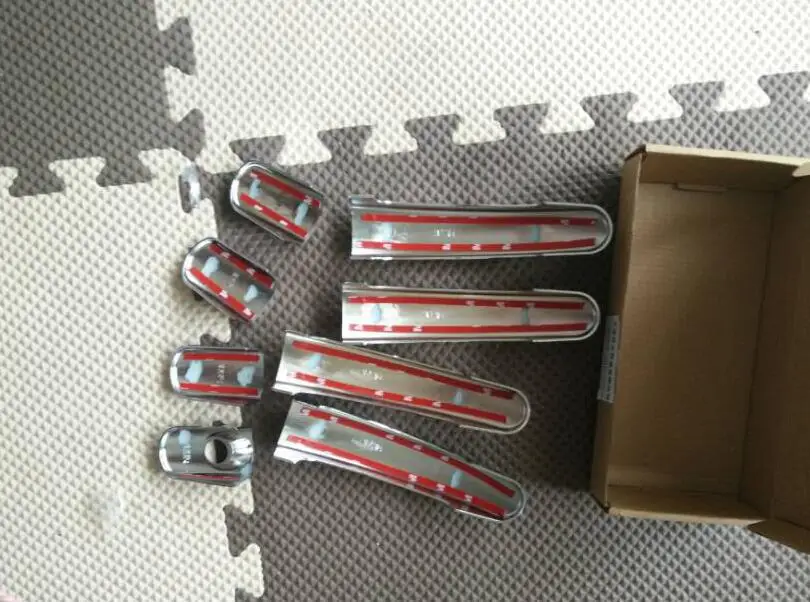 

Chrome Door Handle Cover Trim Molding Garnish Catch Overlay Cap Cup Fit 2005 2006 2007 2008 2009 2010 2011 for Ford Focus 2 Mk2