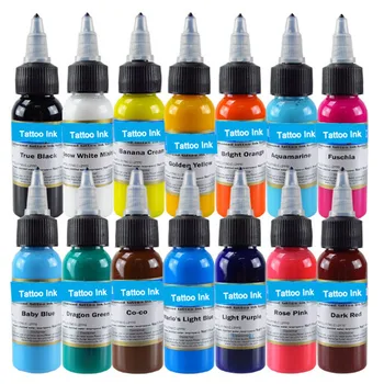

30ml Natural Plant Tattoo Ink 14 Colors Pigment for Semi-permanent Eyebrow Eyeliner Lip Body Arts Paint Makeup Tattoo Supplies