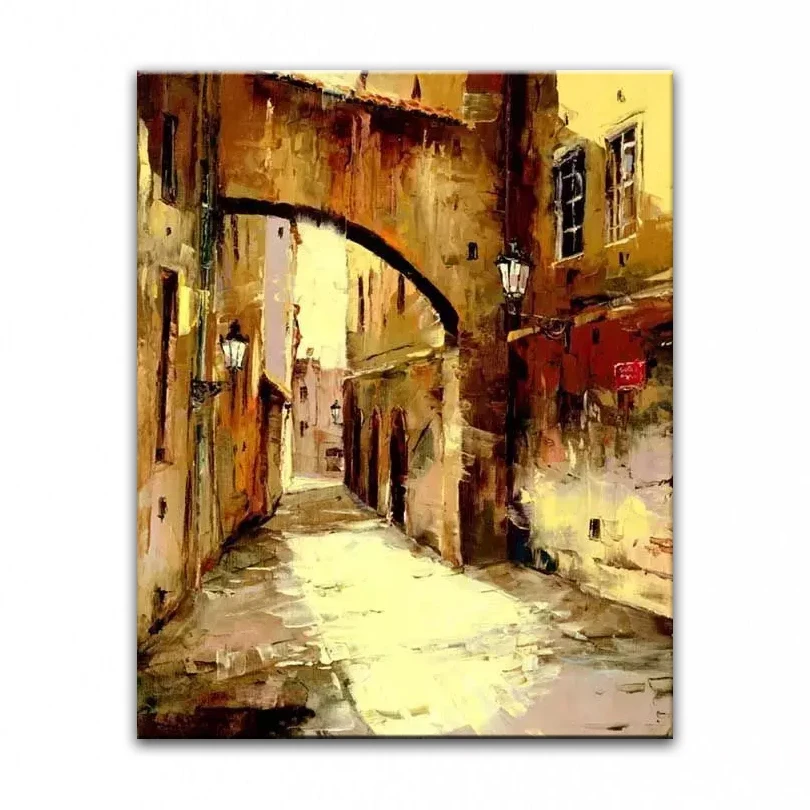 Cena Obraz olejny 100% ręcznie malowane dekoracji wysokiej jakości krajobraz nóż malarstwo zdjęcia DM16062906