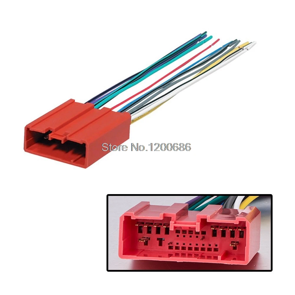 Car Radio Stereo wire harness CD Player Dash Install Mounting Kit wire