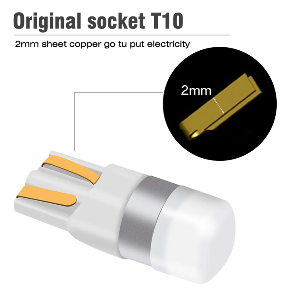 1 шт. T10 W5W супер яркий 1000Lm 3030 парковочный светодиодный внутренняя Лицензия Пластина лампа Sidemarker лампы автомобиля DRL свет