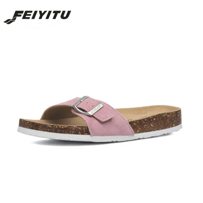 FeiYiTu/Новинка года; модные мужские шлепанцы на пробковой подошве; летняя удобная обувь; мужские ортопедические слипоны; Повседневные Классические шлепанцы - Цвет: 07