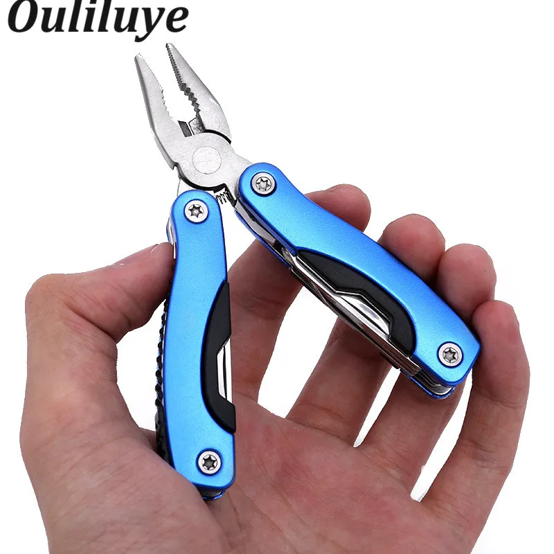 

Multi Tool Pliers Serrated Knife Jaw Hand Tools+Screwdriver+Knife +Pliers Mini Folding Multitool Knife Pocket Knife Portable