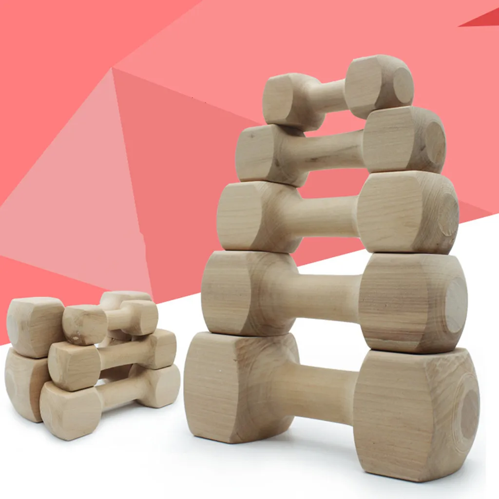 

Durable Real Wood Dog Durability Chew Bone Toy For Dogs, Safe And Dumbbell Cleaning Teeth Training Toy