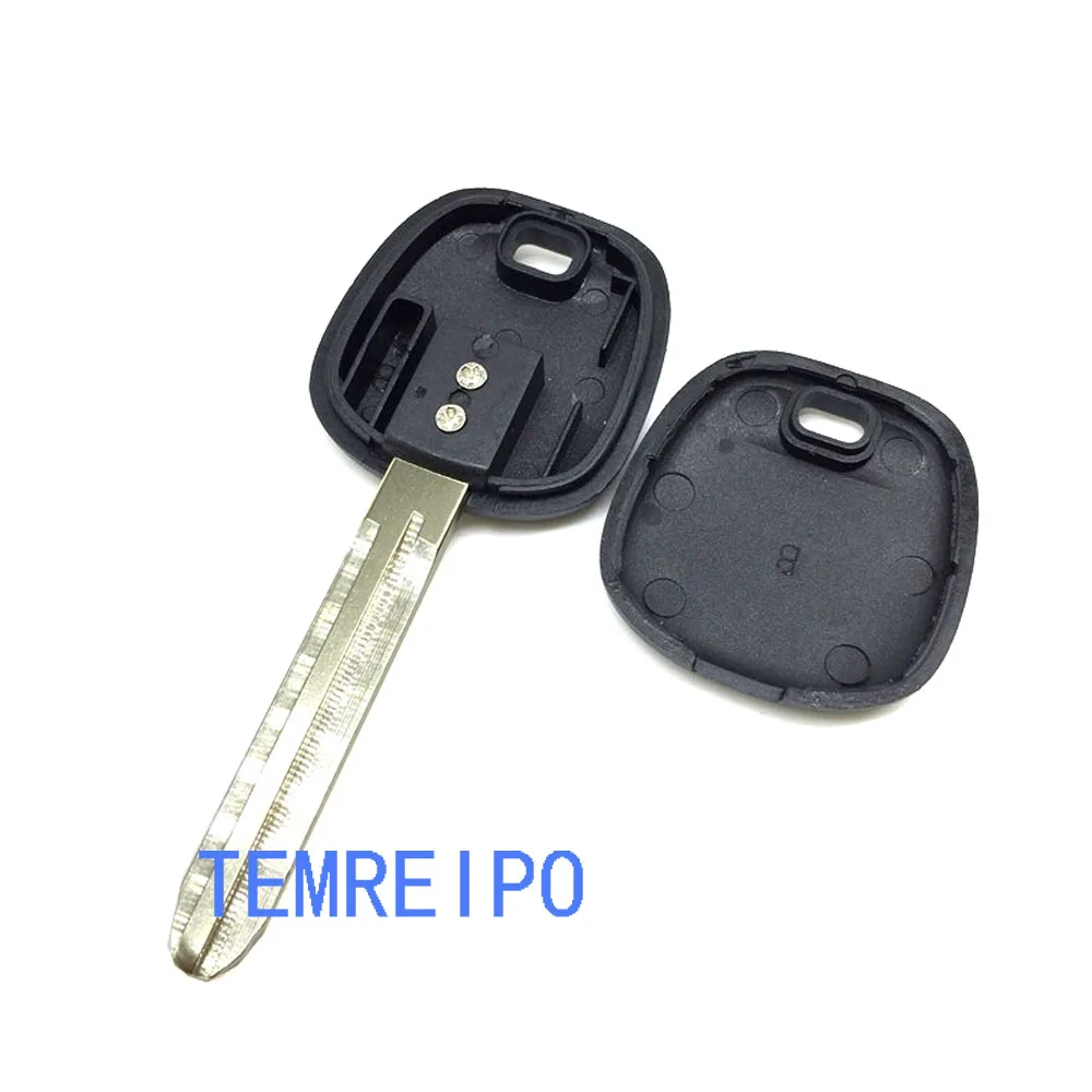 

2pcs/lot Replacement Car Transponder Key shell For Toyota No Chip Uncut Key Blade TOY43