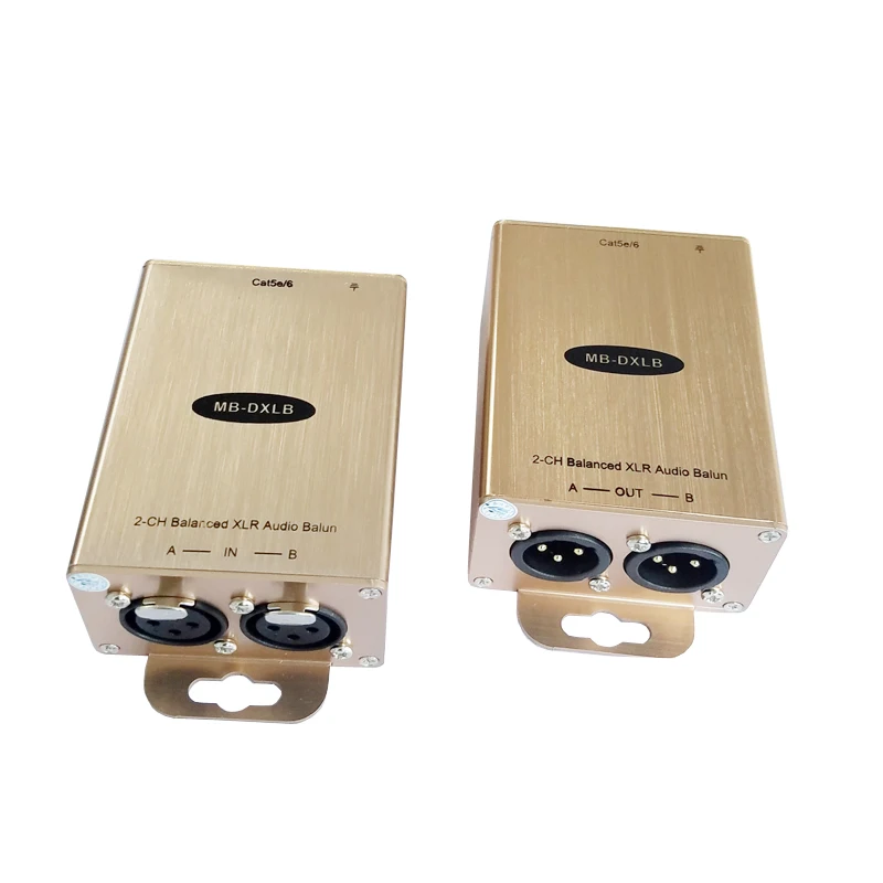 

Professional Audio to RJ45 adapter Stereo XLR to Cat5 Converter Balanced XLR Audio Extender Over iP