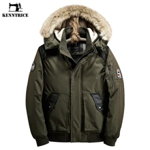 Kenntrice зимняя одежда хлопчатобумажная ткань пальто мужчины флис капюшоном Повседневная мужская одежда Анорак ветровка Мотоциклетная Куртка парка DSW2530