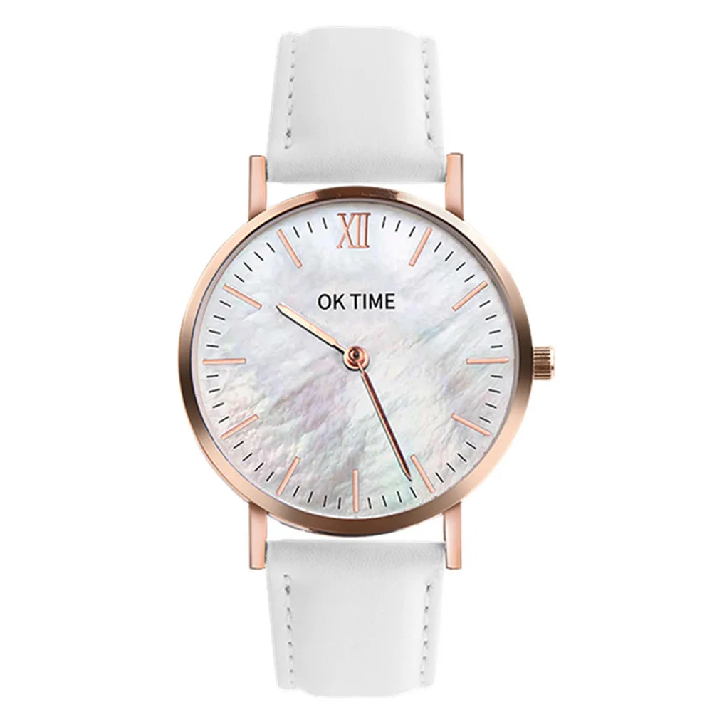 Betreasure Ultra Thin lovers Men's Women Watches Luxury Leather Casual Quartz Watch