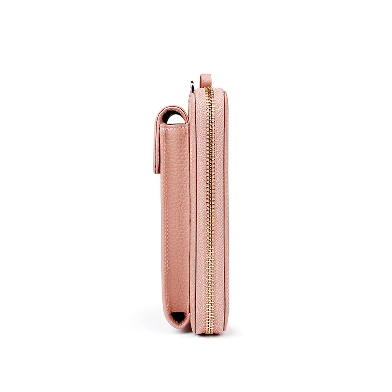 2019 جديد الأزياء البسيطة المرأة حقائب كتف بو الجلود الهاتف Crossbody حقيبة العلامة التجارية مصمم النساء المحفظة مخلب الإناث حقيبة ساعي