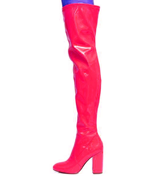 Arden-Furtado-autumn-winter-over-the-knee-zipper-red-pink-yellow-blue-white-boots-chunky-heels(3)