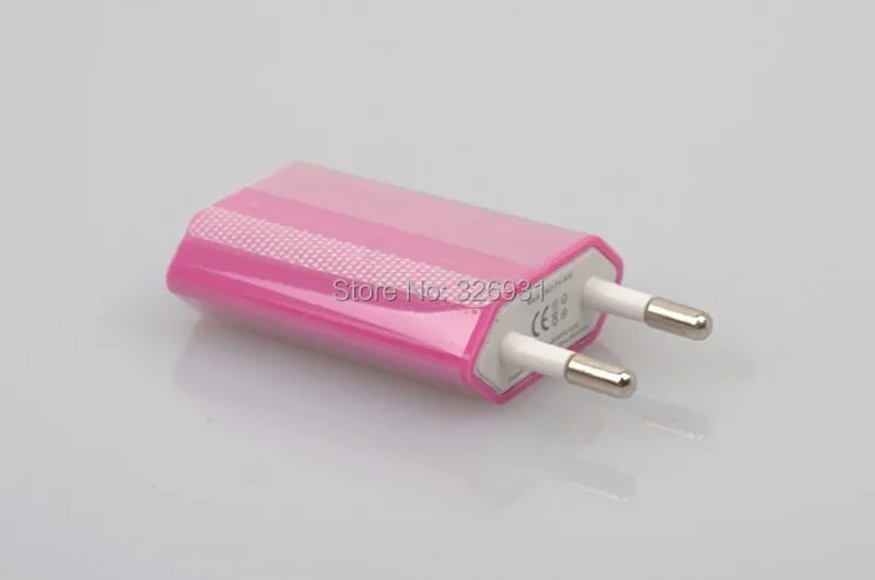 Цветной USB адаптер для зарядки Apple iPhone 4, 4S, 5, 5S, iPod Touch, 1000 шт