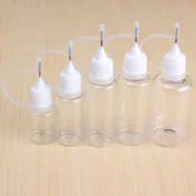 10 шт 10 мл Новая форма PE e-dropper бутылка с обычной винтовой крышкой и пластиковой иглой, TW014