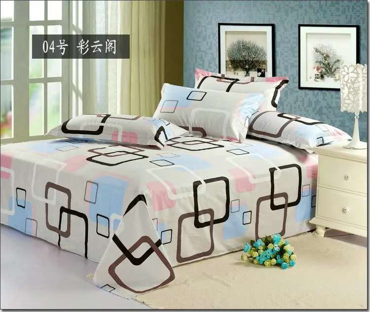 1pcs Hot Modern Design Printed Bed Sheets Queen Size 100 Cotton 1pcs Hot Modern Design Printed Bed Sheets Queen Size 100 Cotton Twill Bedding Homt Textile Bedsheet Flat Sheet Bedclothes In Sets From Home