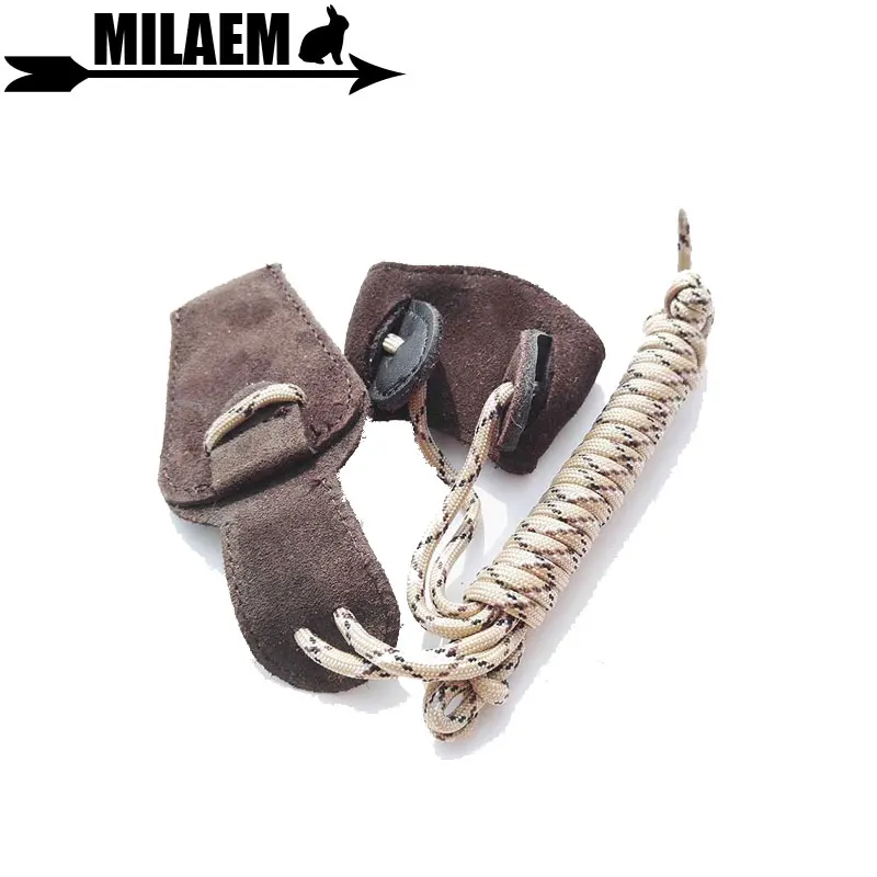 

1pc Archery Winding Rope Material Cow Leather Recurve Bow Hunting Accessory