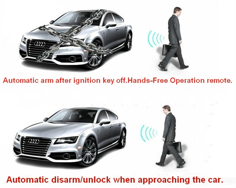 12V anti theft car security device aftermarket alarms systems hidden