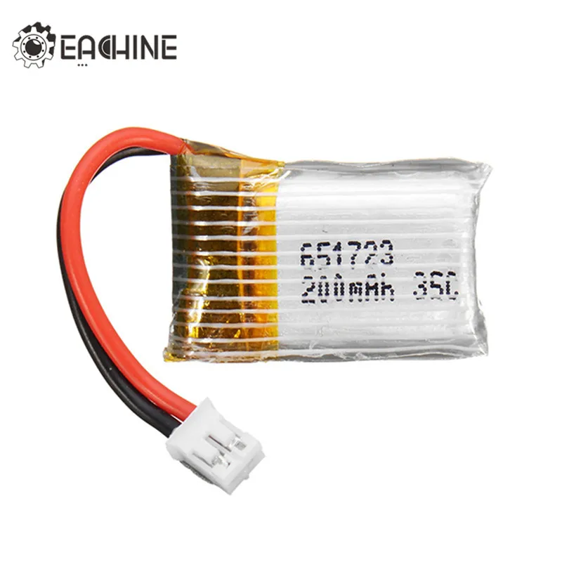 

Eachine E010 E010C E011 E011C E013 RC Quadcopter 3.7V 200mAh 35C Lipo Battery For RC FPV Racing Drone Spare Parts