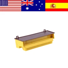 Съемный желтый пластиковый пыльца ловушка с вентилируемый лоток для пыльцы пчеловодства инструмент Садоводство пыльца ловушка