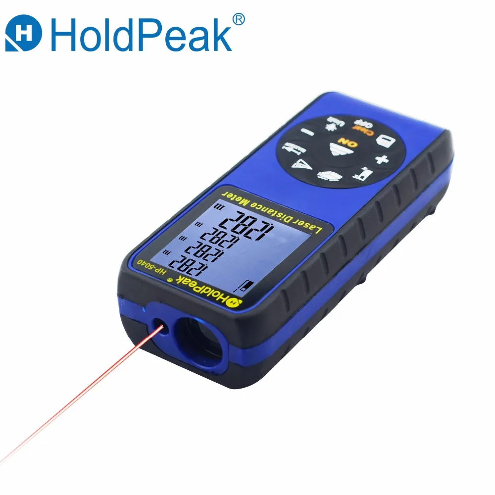 

Free Shiping HoldPeak Laser Distance Meter HP-5040 Electronic laser distance meter Ruler Measure Roulette tren Tape tools roulet