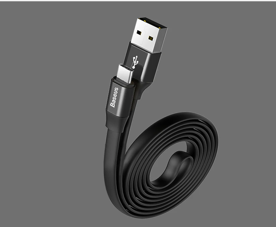 Baseus usb type-C кабель для samsung S9 Plus S8 huawei mate 10 lite USB зарядный кабель провод для быстрого заряда шнур USB C