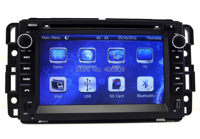In Dash Car DVD Player GPS Navigation for GMC Yukon Tahoe Acadia with