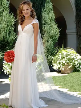 

fashionable Sexy Chiffon Backless Wedding Dress Bridal Gown Romantic Lace Pearls Vestido de noiva Custom Made Size