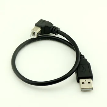 

10pcs 1FT Down Angled USB 2.0 B Male to A Male Conversion Cable Printer Adapter Cord