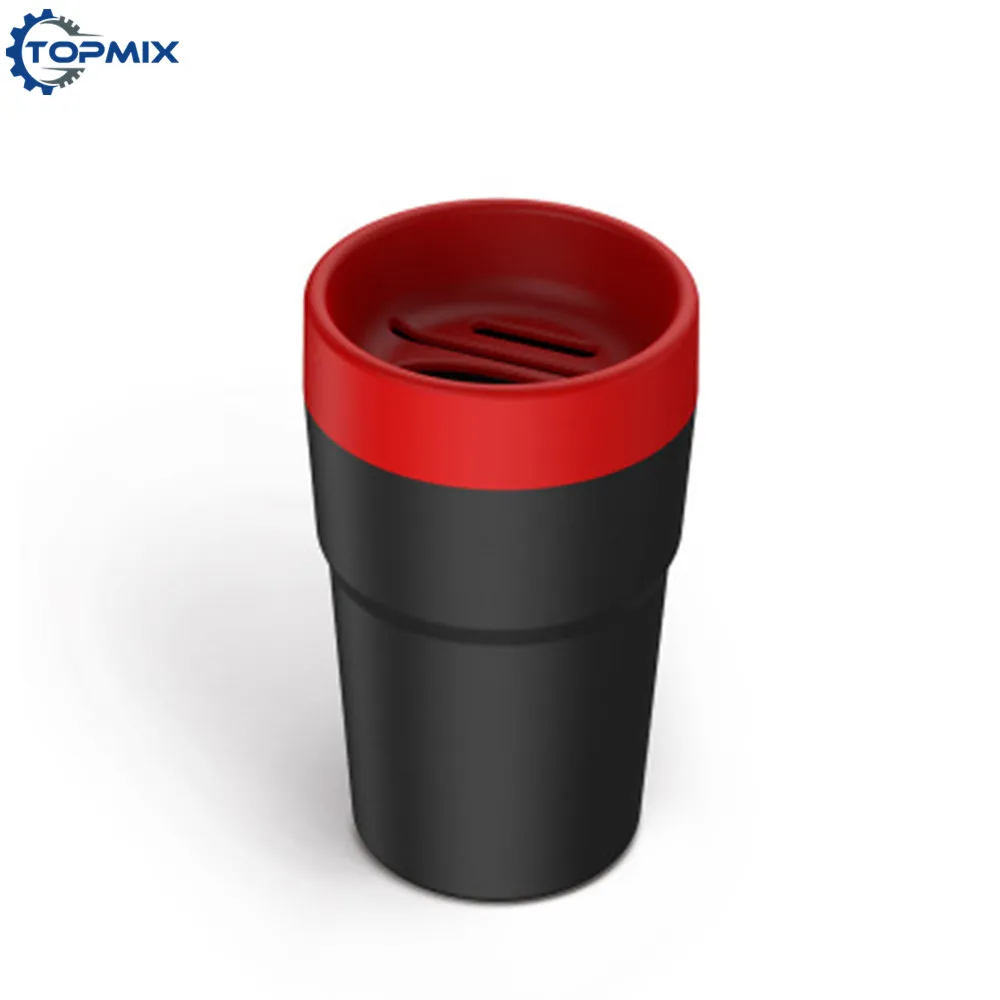 

Black/Red/Blue/Yellow/Grey Multifunctional Car Trash Can Garbage Box Tissue Box Litter Container Automobiles Organizer