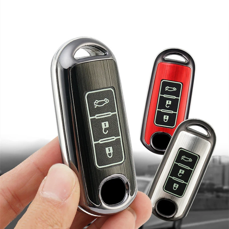 

Luminous keychain Car Remote Key Case Cover For Mazda 6 Mazda 3 Axela Atenza CX-7 CX-9 CX-5 CX5 2015 2016 2017 2018 2 3button