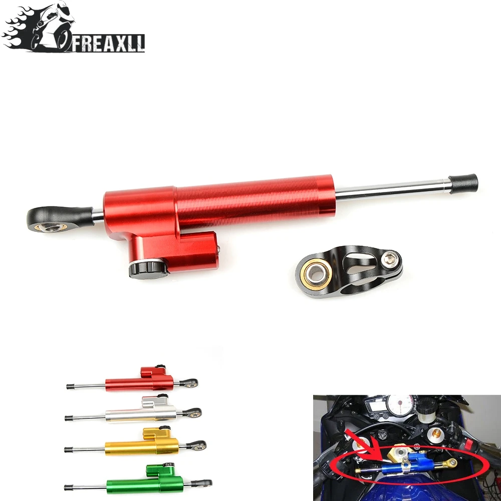 

Universal Aluminum Motorcycle Damper Steering Stabilize Safety Control For Honda CB400 VTEC CB1300 CB1100 CB500F CB600F 600RR