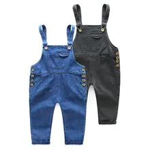 Детская новая весна Корейских детей джинсовые комбинезоны ребенок мальчик штаны случайные джинсовые брюки