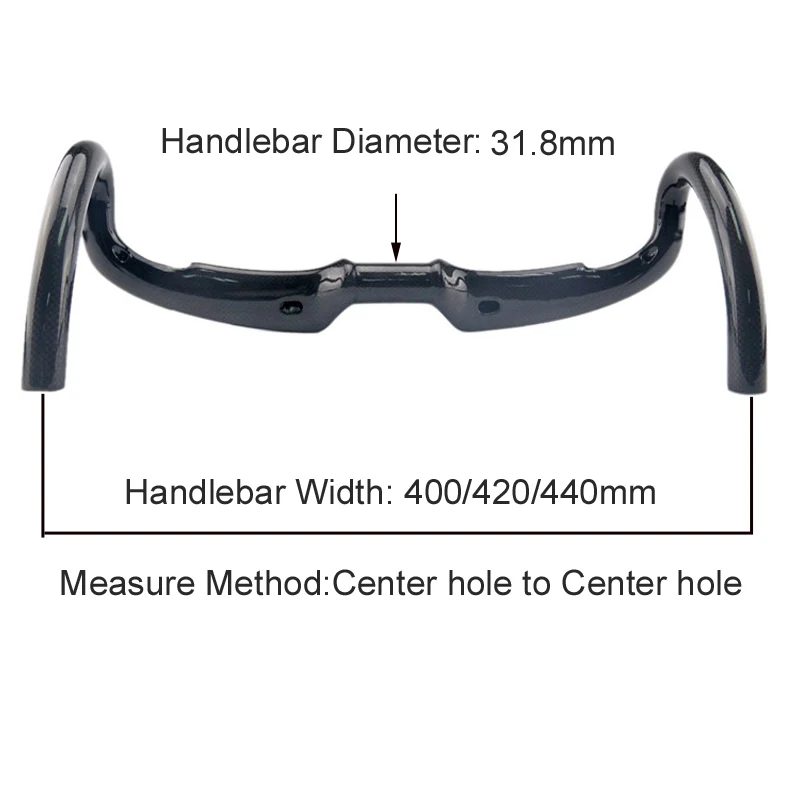 Carbon handlebar Road Bike RXL SL Bicycle Handlebar 31.8 Drop Bar 400420440mm Cycling Bike Handlebars  (1)